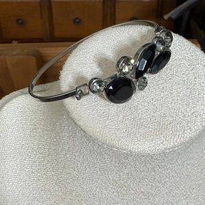 Elegant Black and Silver Women's Headband
